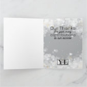 Carte anniversaire de jalon de l'employé universel Bokeh (Intérieur)