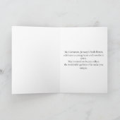 Carte Anniversaire de janvier Carnation (Intérieur)