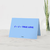 Carte anniversaire de Joe (Dos)