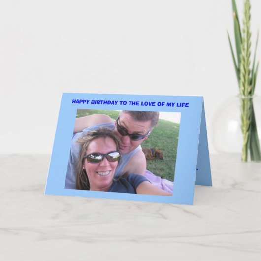 Carte anniversaire de Joe (Devant)