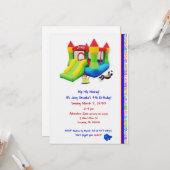 Carte anniversaire de joey. (Devant/Arrière en situation)