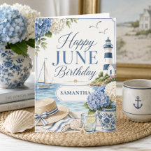 Anniversaire de juin Élégant sur le thème de la Cô