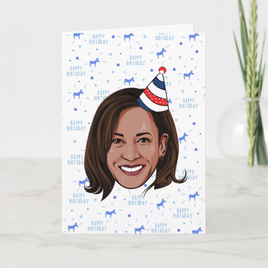 Carte Anniversaire de Kamala Harris (Devant)