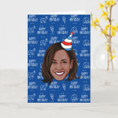 Carte Anniversaire de KAMALA HARRIS (Fleur jaune)