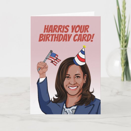 Carte Anniversaire de Kamala Harris (Devant)
