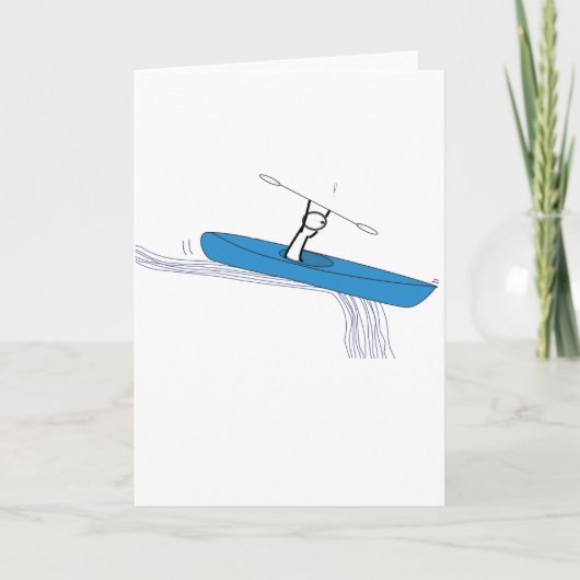 Carte Anniversaire de Kayaker (Devant)