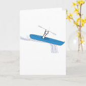 Carte Anniversaire de Kayaker (Fleur jaune)