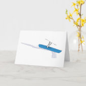 Carte Anniversaire de Kayaker (Fleur jaune)