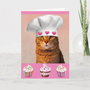 Carte Anniversaire De Kitty Et Cupcakes