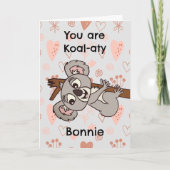 Carte Anniversaire de Koala (Devant)