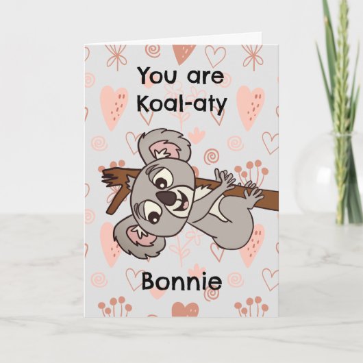 Carte Anniversaire de Koala (Devant)