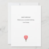 Carte Anniversaire de Koala Fusée (Dos)