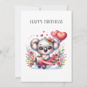 Carte Anniversaire de Koala Volant