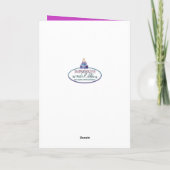 Carte Anniversaire de la 1ère Princesse habillée en robe (Dos)