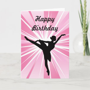Carte Anniversaire de la Ballerina