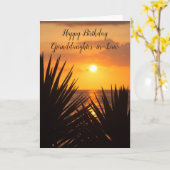 Carte Anniversaire de la belle-fille (Fleur jaune)