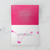 Carte anniversaire de la belle-fille polka dot (Intérieur)