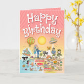 Carte Anniversaire de la Californie du Sud (Fleur jaune)