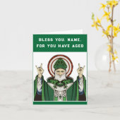 Carte Anniversaire de la catholique irlandaise (Fleur jaune)