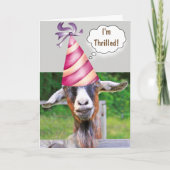 Carte Anniversaire de la chèvre (Devant)
