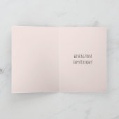 Carte Anniversaire de la chouette rose en tutu (Intérieur)