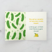 Carte Anniversaire de la collection Pickle & Fresh (Intérieur)