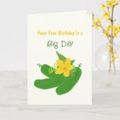 Carte Anniversaire de la collection Pickle & Fresh (Fleur jaune)