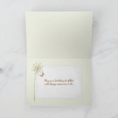 Carte Anniversaire de la Coupe de Thé antique (Intérieur)