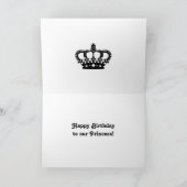 Carte Anniversaire de la couronne (Intérieur)