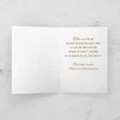 Carte Anniversaire de la Croix d'or du baptême (Intérieur)