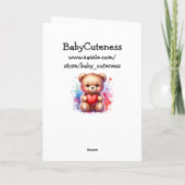 Carte Anniversaire de la Cute Porcupine Nephew (Dos)