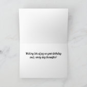 Carte Anniversaire de la dentelle victorienne (Intérieur)