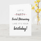 Carte Anniversaire de la détresse sociale (Fleur jaune)