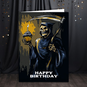 Carte Anniversaire de la Faucheuse