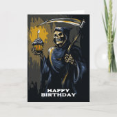 Carte Anniversaire de la Faucheuse (Devant)