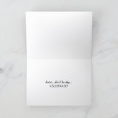 Carte Anniversaire de la faune de Cerf Timide (Intérieur)