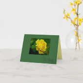 Carte Anniversaire de la femme (Fleur jaune)
