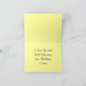 Carte Anniversaire de la femme (Intérieur)