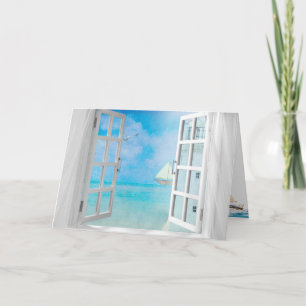 Carte Anniversaire de la fenêtre nautique