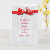 Carte Anniversaire de la fille (Fleur jaune)