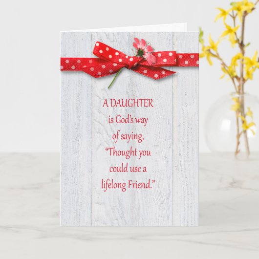 Carte Anniversaire de la fille (Fleur jaune)