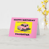 CARTE ANNIVERSAIRE DE LA FILLE (Fleur jaune)