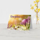 Carte ANNIVERSAIRE DE LA FILLE "21ème" avec BEAUTIUFL FL (Fleur jaune)