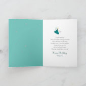 Carte Anniversaire de la fille 4 Bougies d'éclairage fée (Intérieur)