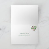 Carte Anniversaire de la fille avec le chien Rose Coeurs (Intérieur)