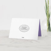 Carte Anniversaire de la fille Bouquet d'Iris (Dos)