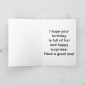 Carte Anniversaire de la fille de 11 ans (Intérieur)