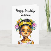 Carte Anniversaire de la fille personnalisée (Devant)