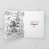 Carte Anniversaire de la fille personnalisée (Intérieur)