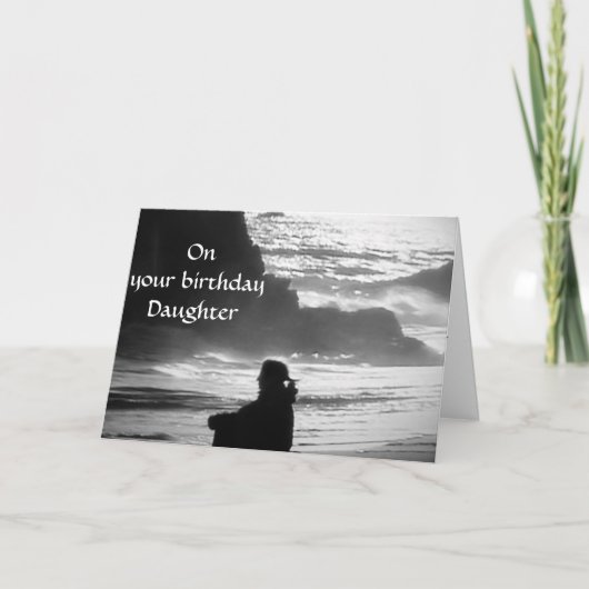 CARTE ANNIVERSAIRE DE LA FILLE SPÉCIALE (Devant)